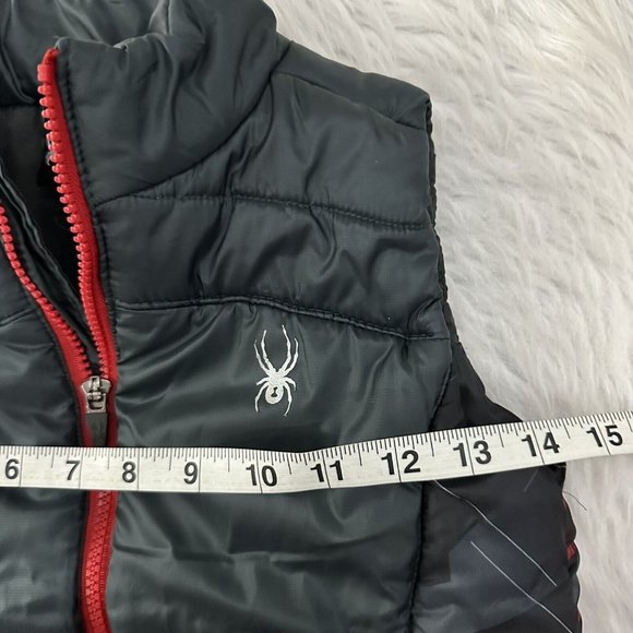 Spyder boys puffer vest jacket size 5 full zip sleeveless - Picture 5 of 9